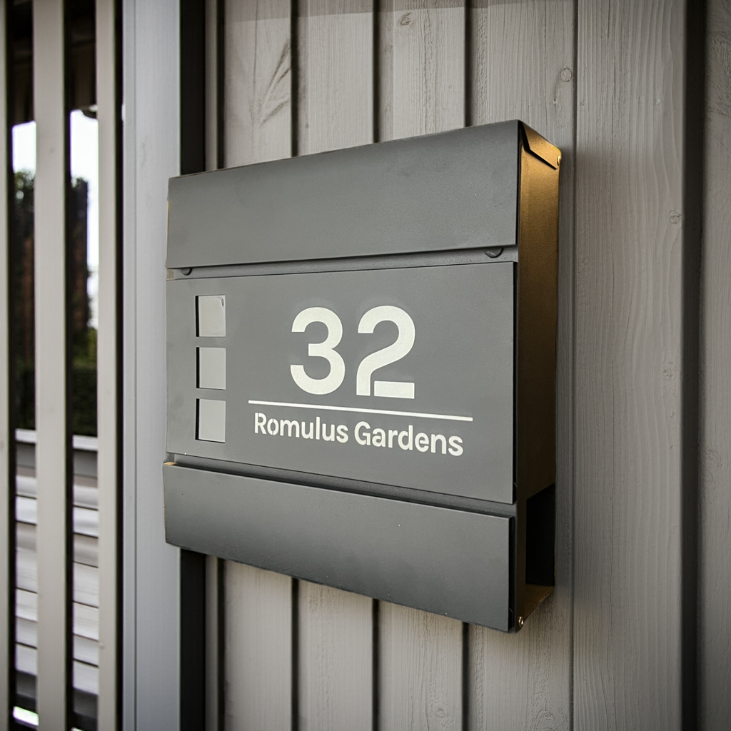 Personalised Engraved Letterbox Design 1