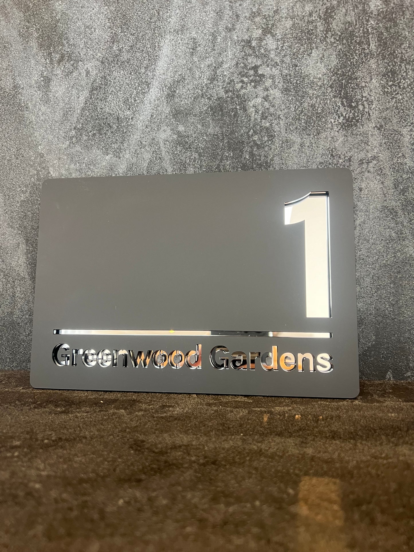 Milan - Acrylic House sign