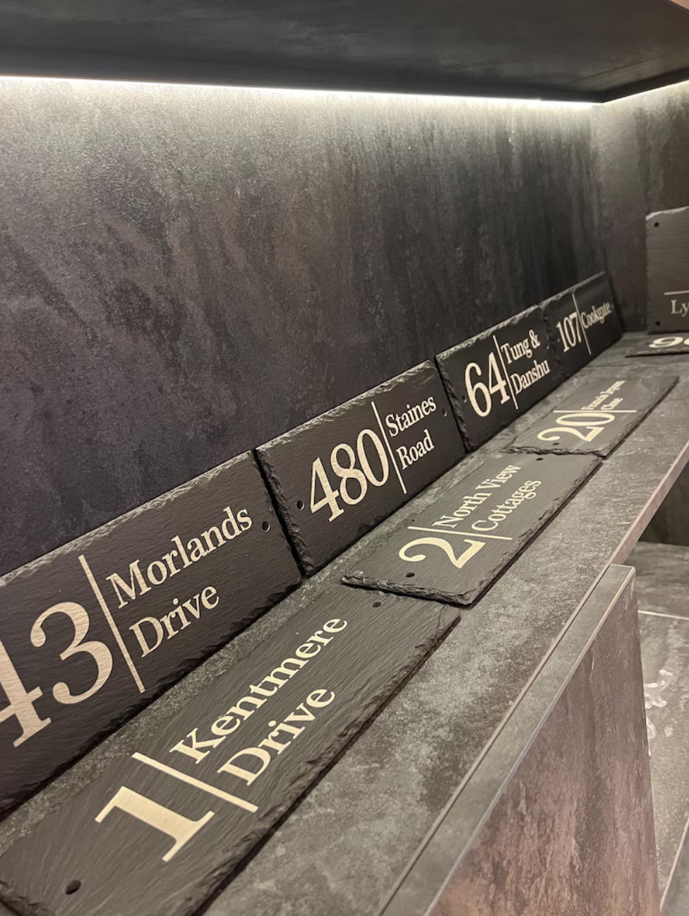 Sherwood - Engraved Slate House Sign