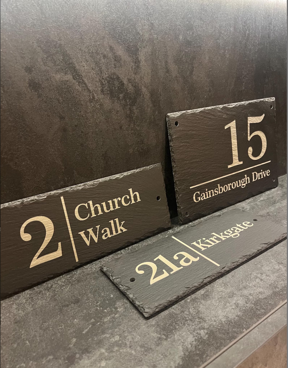 Sherwood - Engraved Slate House Sign