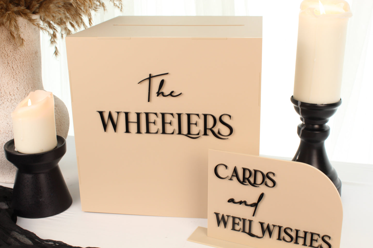 Modern Acrylic Wedding Card Box