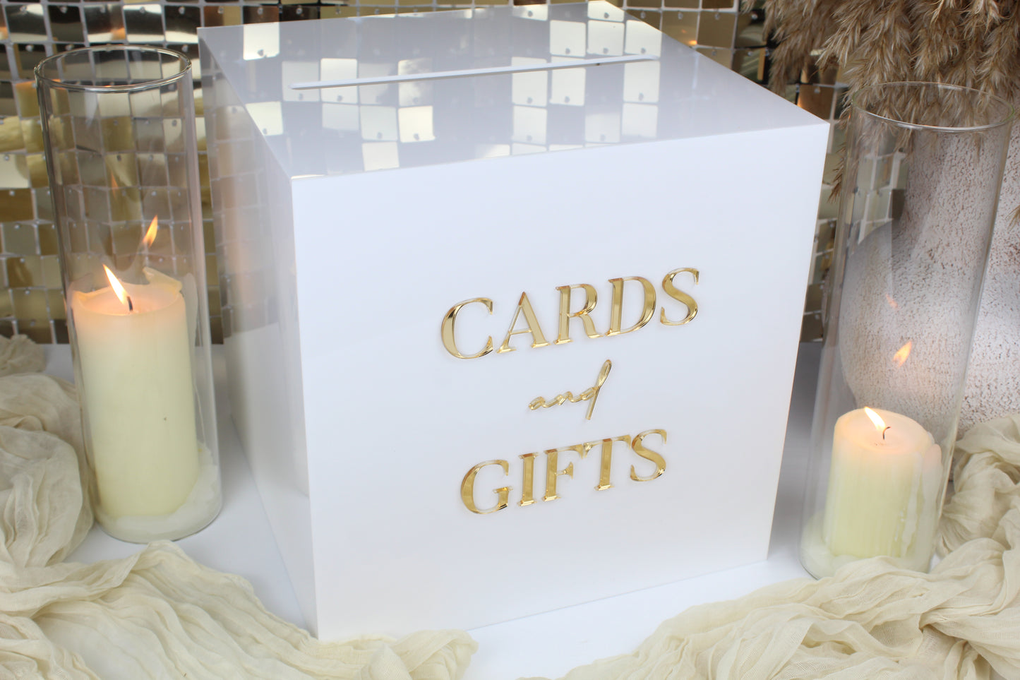 Modern Acrylic Wedding Card Box