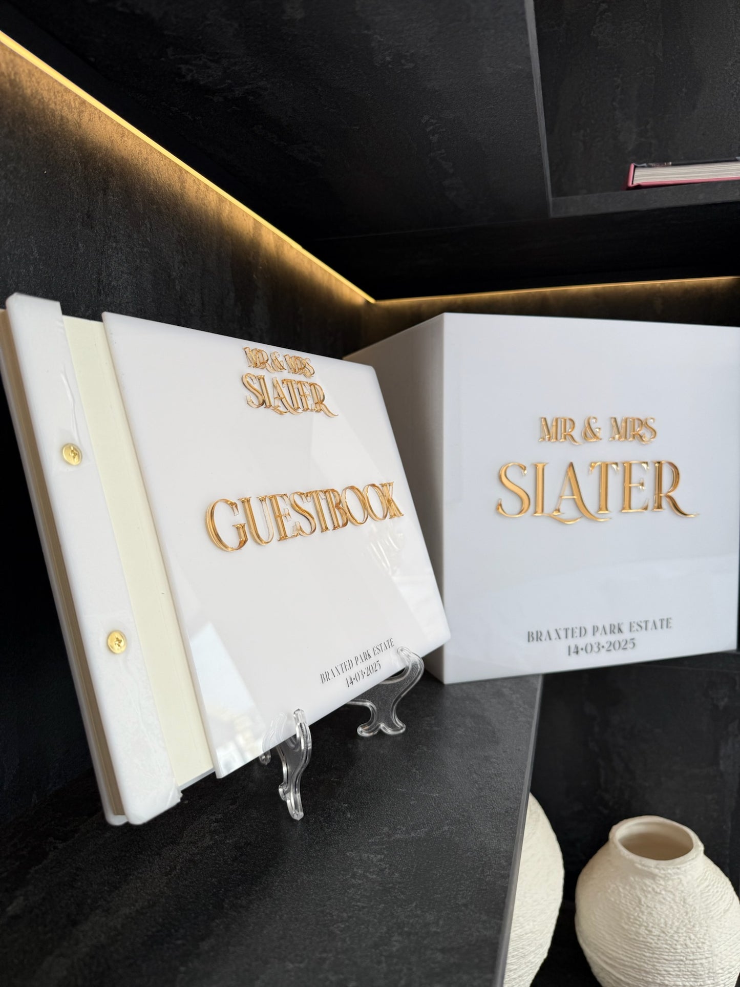 Personalised Acrylic Wedding Guestbook