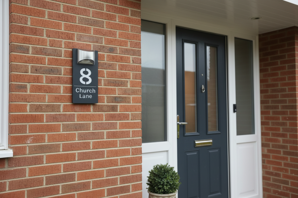 Rome - Acrylic Solar House sign