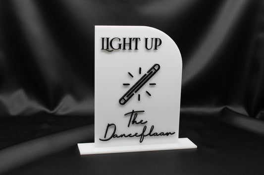 Light Up the Dancefloor Glowstick Wedding Sign
