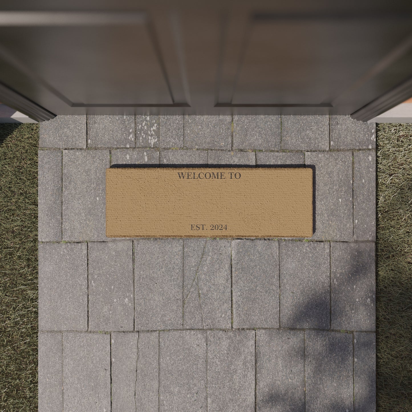 Design 4- Narrow - Personalised Coir Doormat