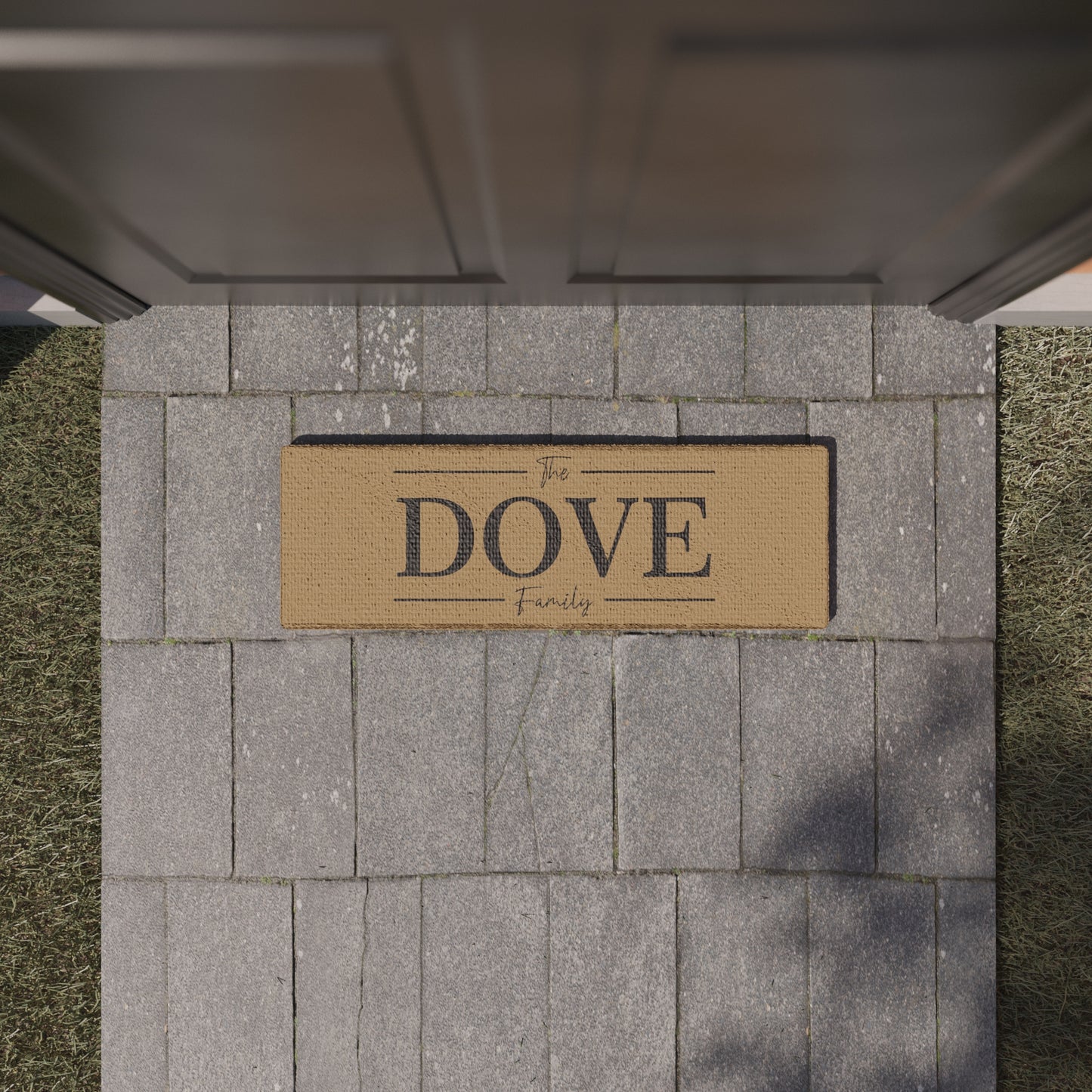Design 6 - Narrow - Personalised Coir Doormat