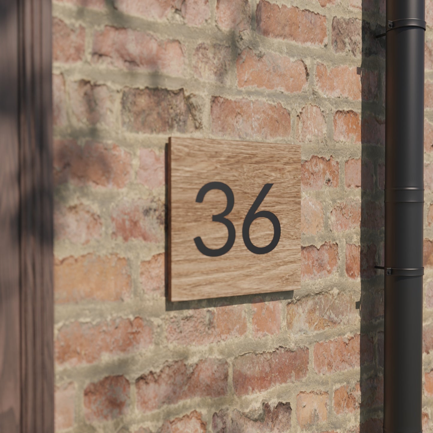 Corfu - Engraved Oak House Sign