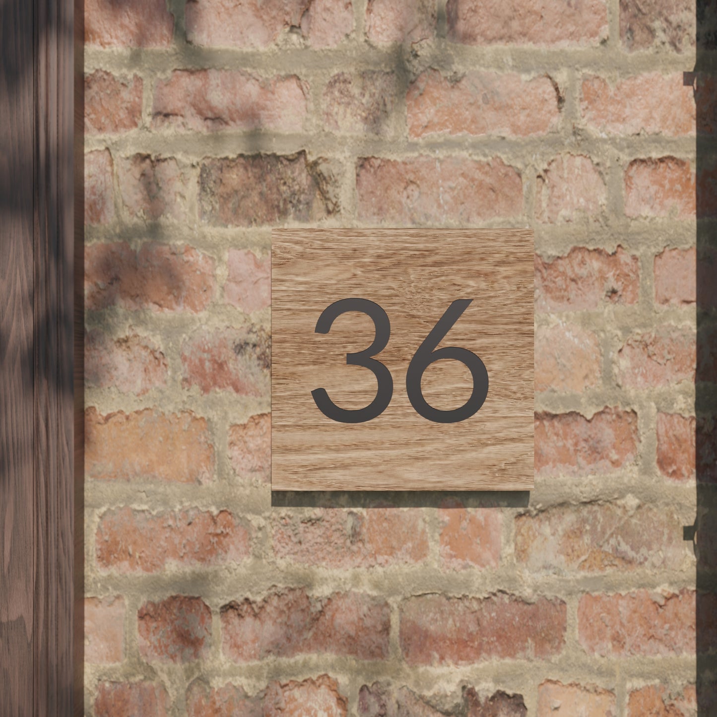 Corfu - Engraved Oak House Sign
