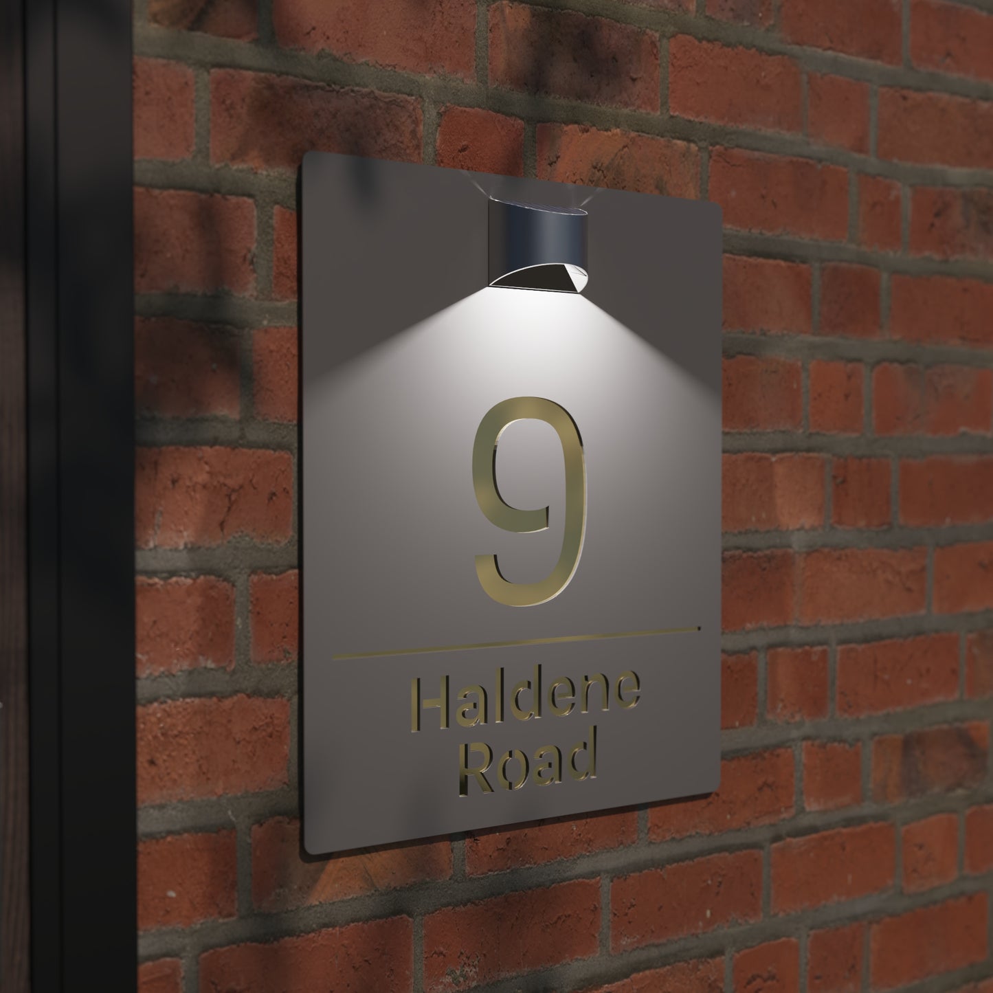 Rome - Acrylic Solar House sign