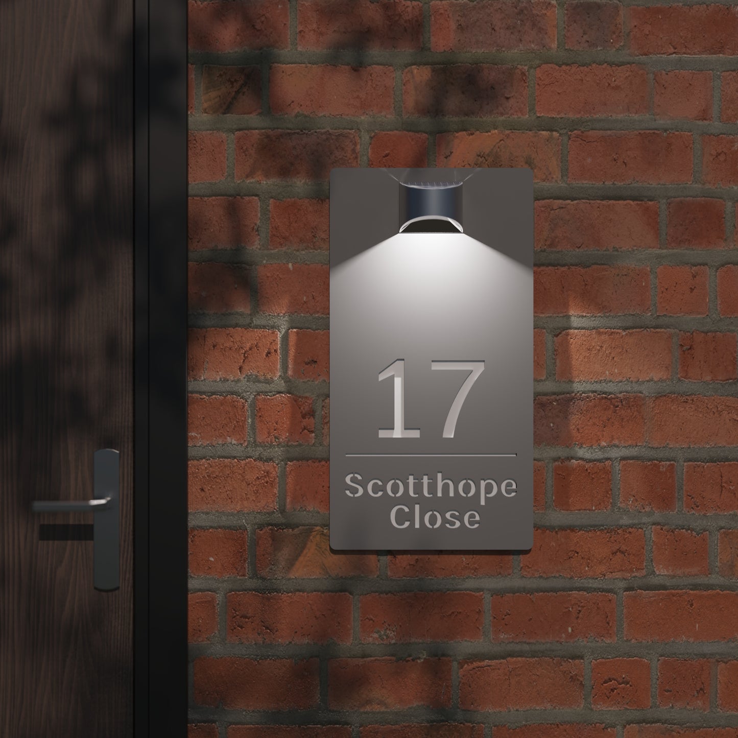 Rome - Acrylic Solar House sign