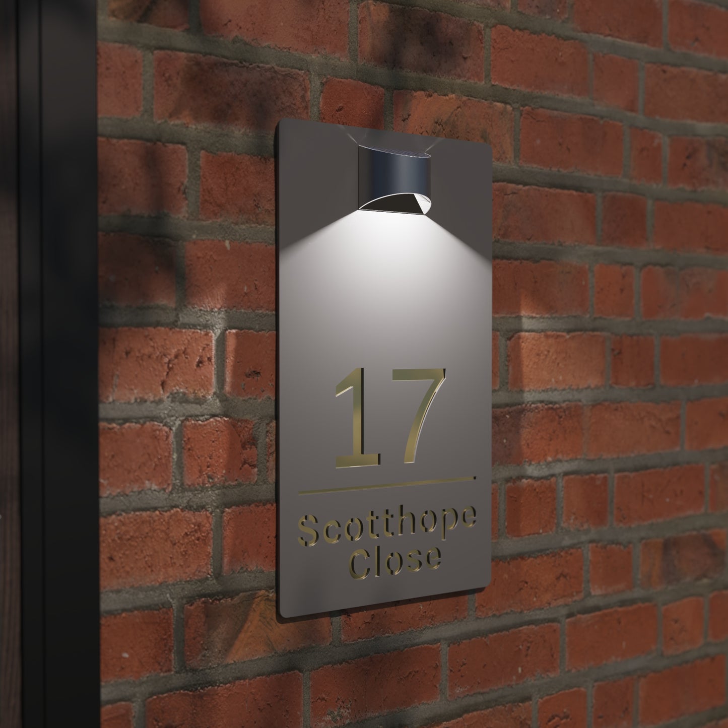 Rome - Acrylic Solar House sign