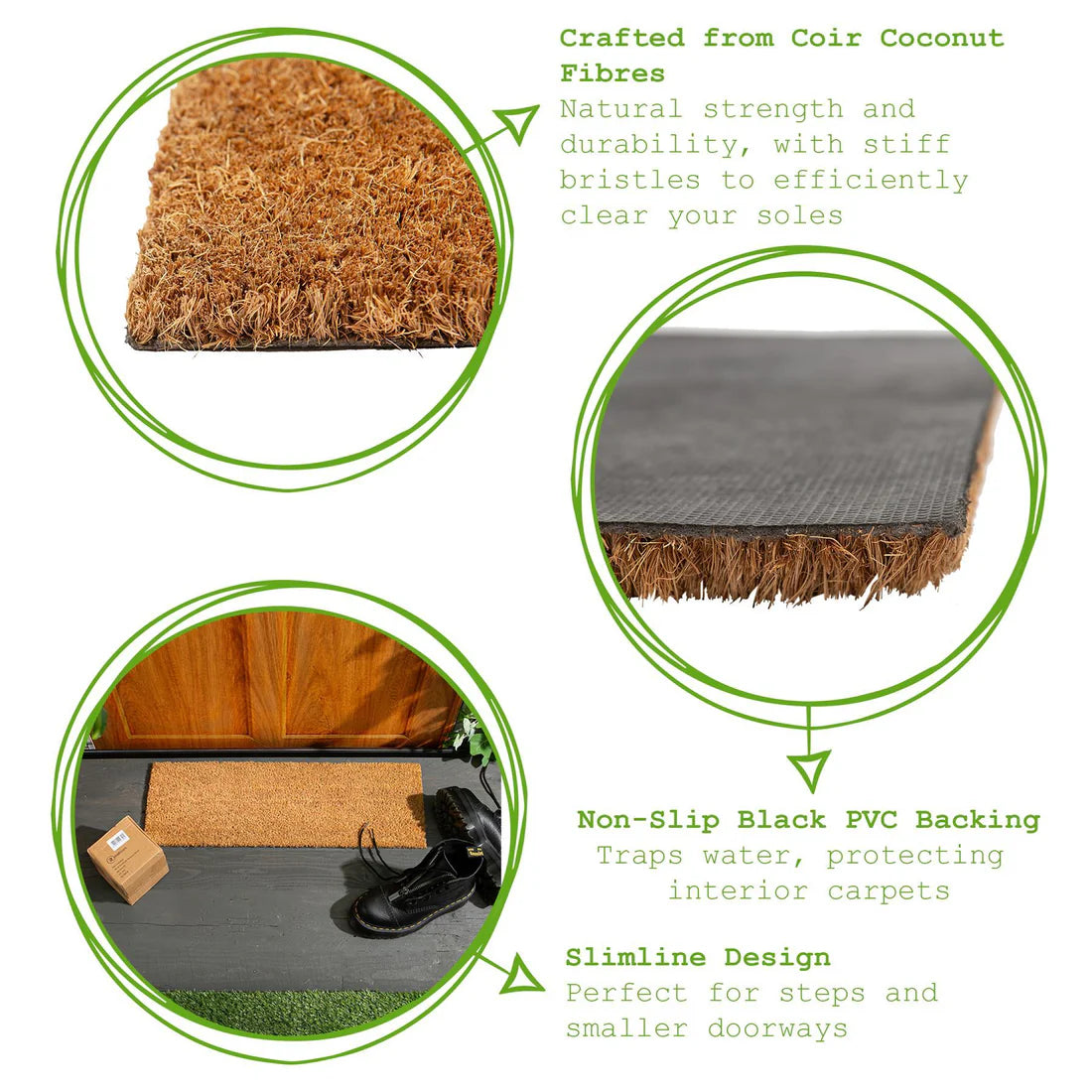 Design 8 - Narrow - Personalised Coir Doormat