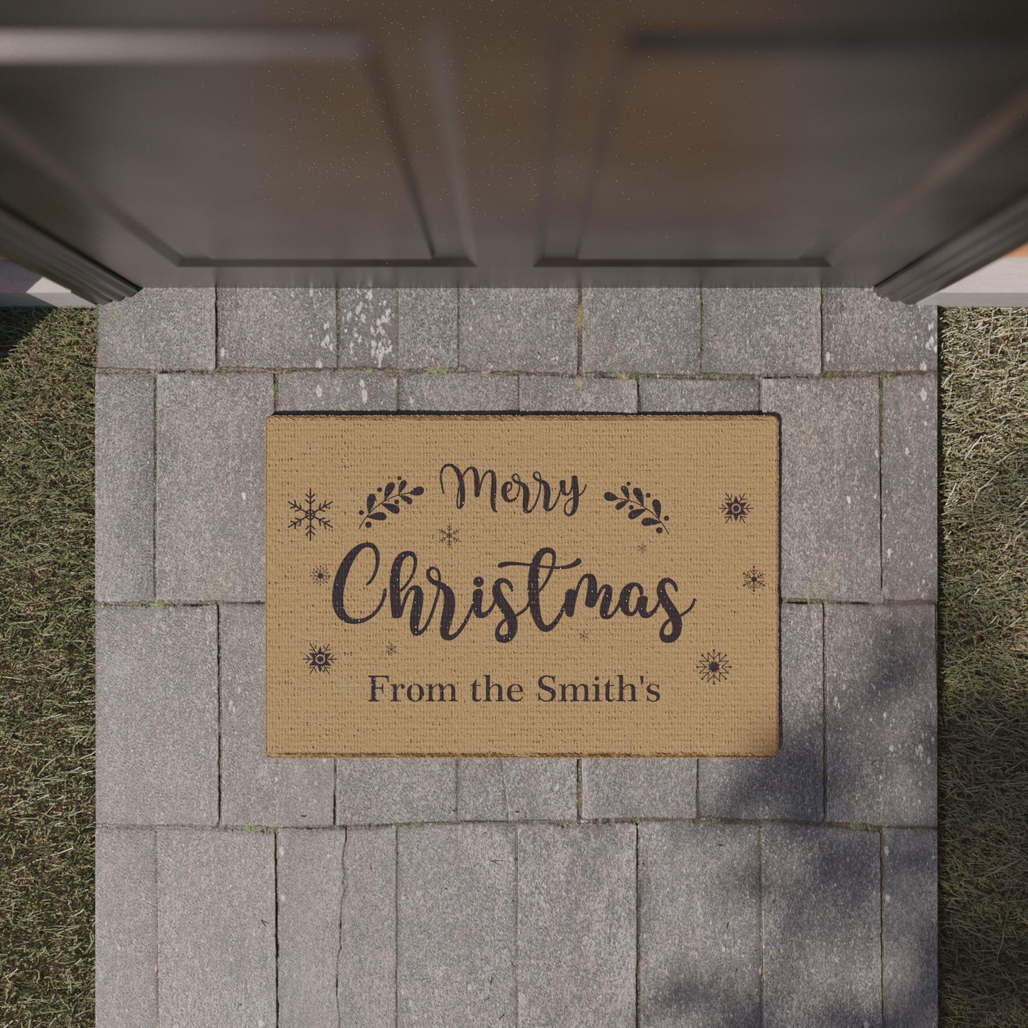 Personalised Xmas Doormat - Coir Doormat - Custom Welcome Door Mat - Housewarming Gift - Coir Doormat - Home Gift - Doormat