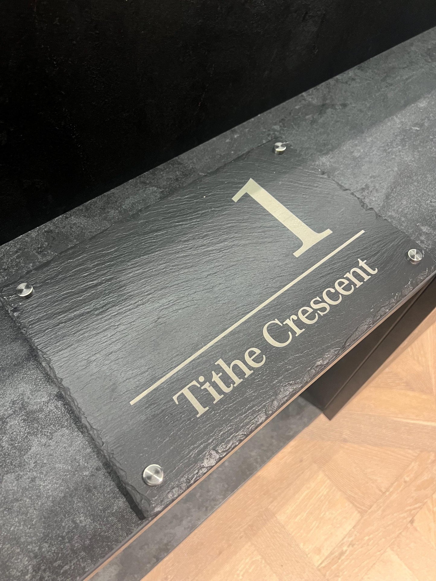 Slate Engraved House Sign - Windermere - Custom Slate