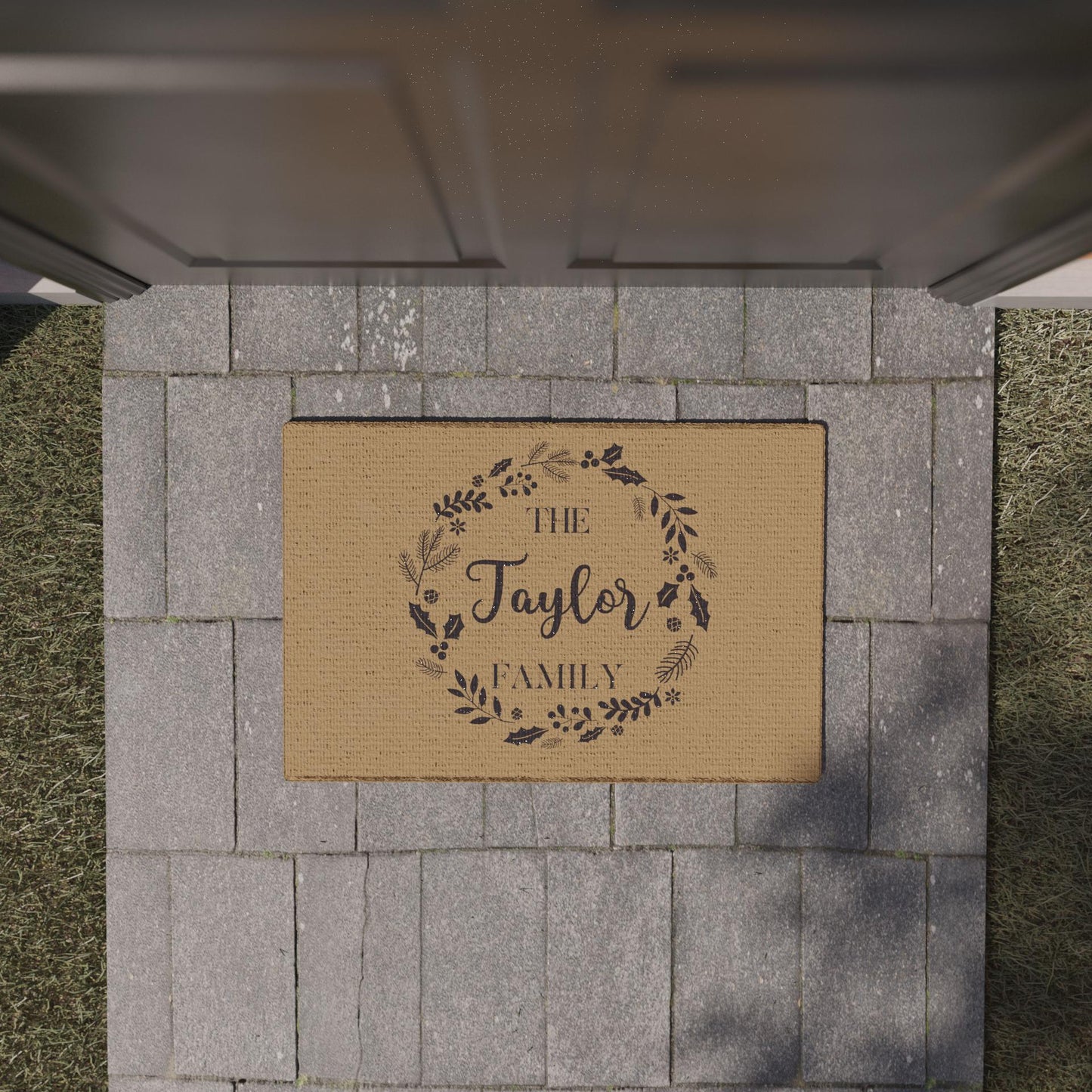 Personalised Xmas Doormat - Coir Doormat - Custom Welcome Door Mat - Housewarming Gift - Coir Doormat - Home Gift - Doormat