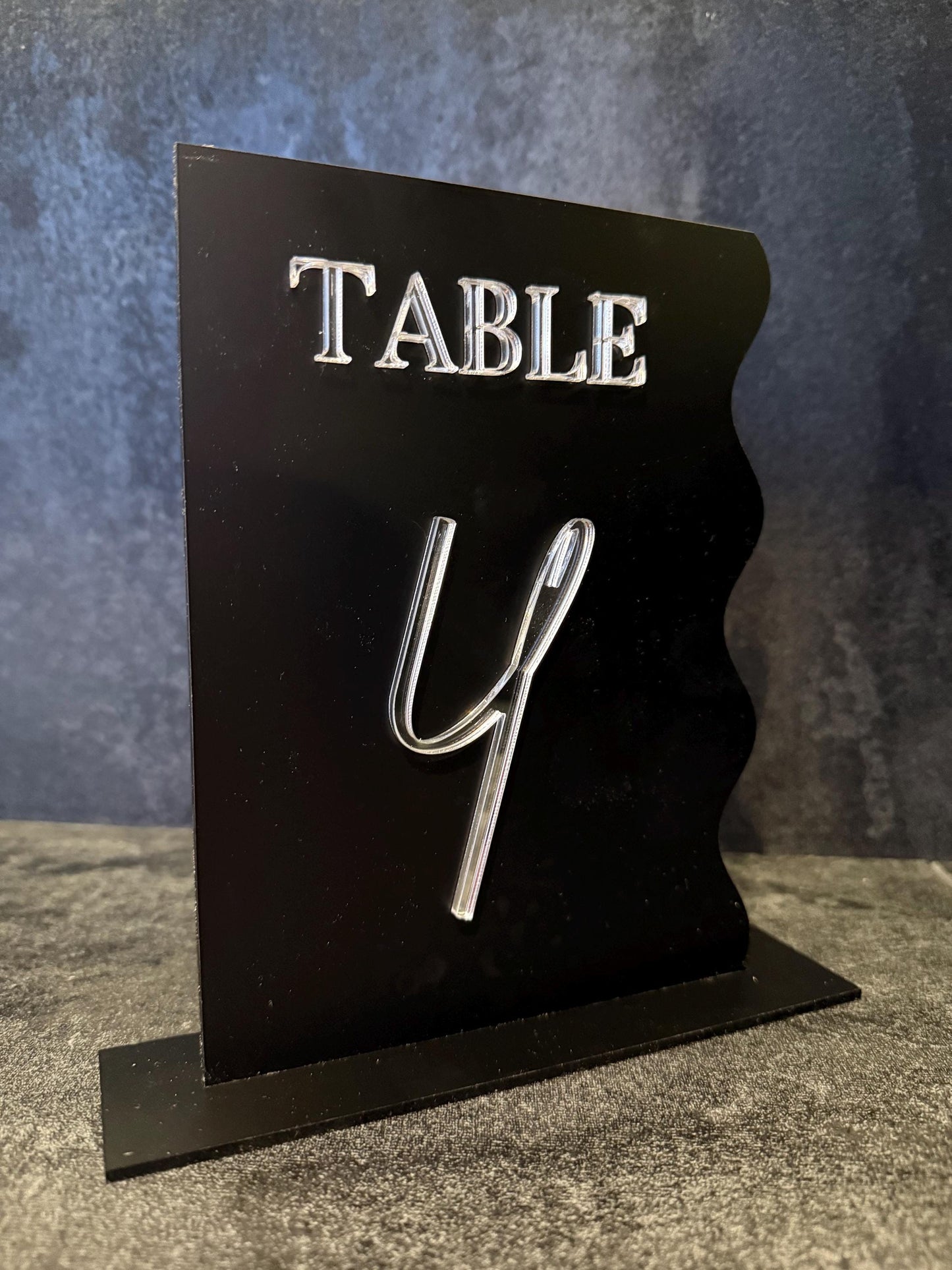 FULL 3D Acrylic Wedding table numbers - Wedding sign - Table number sign - Wedding table names