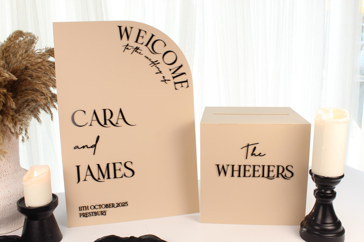 Welcome Sign & Card Box Package