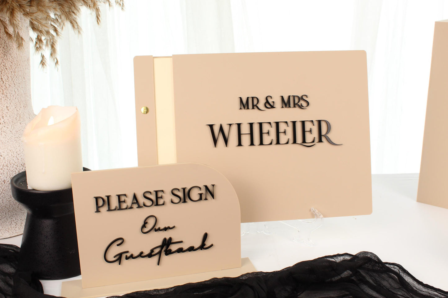 Signing Station Package: Wedding Guestbook With Sign & Pen