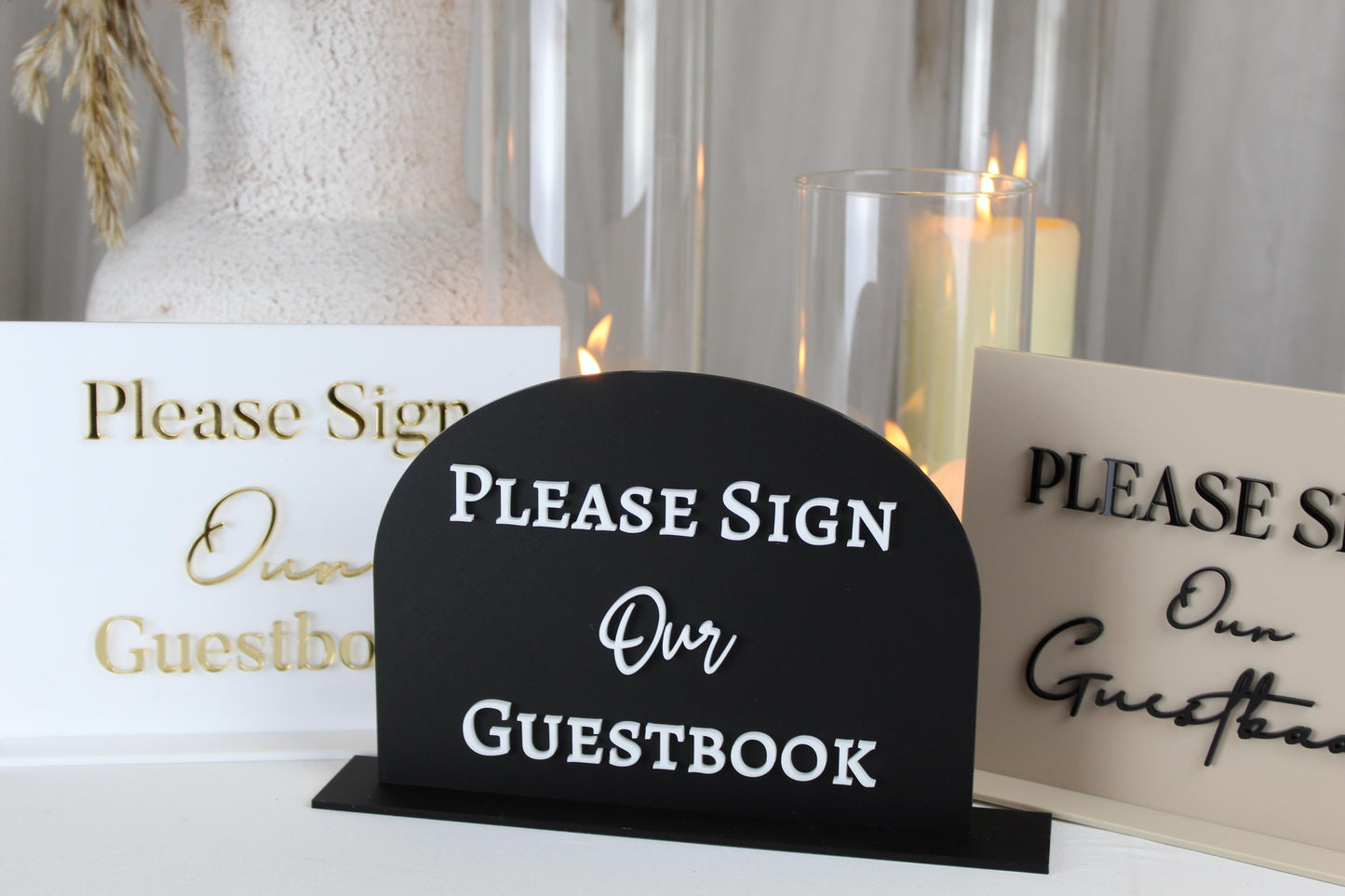 Acrylic Sign Our Guestbook Sign