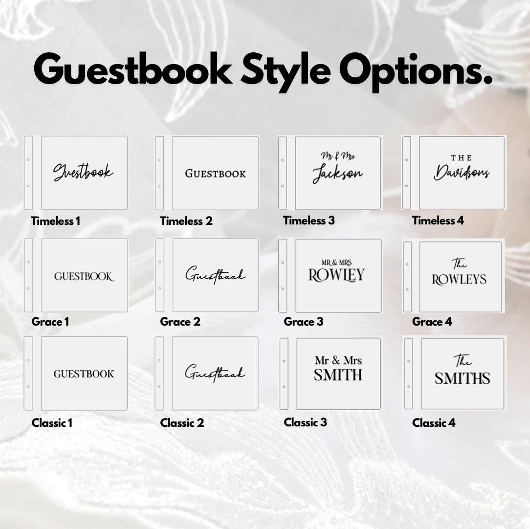 Guestbook, Card Box & Signs x2 Package