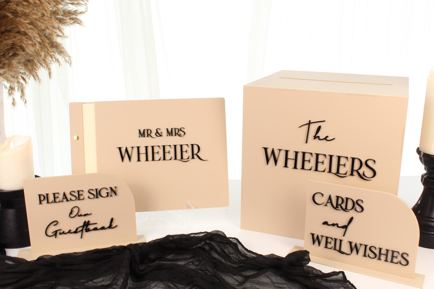 Guestbook, Card Box & Signs x2 Package