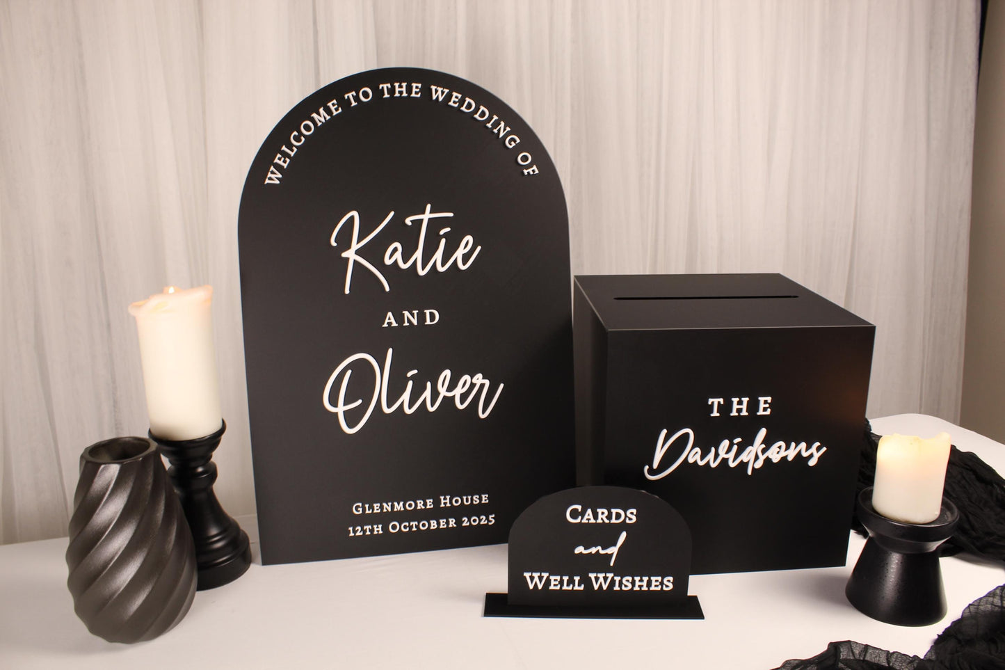 Welcome Sign & Card Box Package