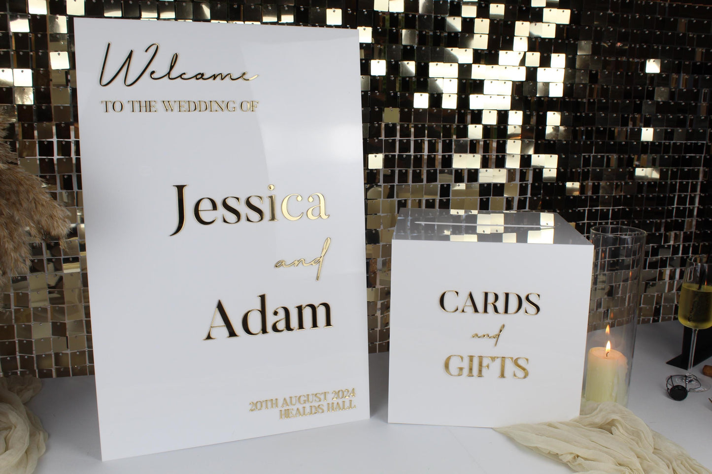 Welcome Sign & Card Box Package