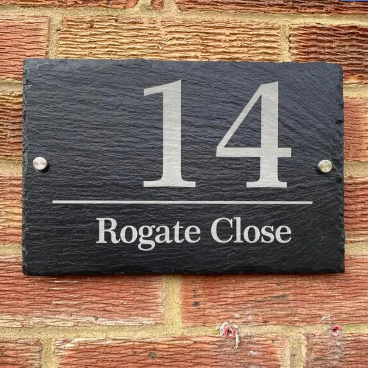 Windermere - Engraved Slate House Sign