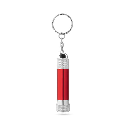 Branded Logo Engraved Aluminium Torch keyring 3-light LED