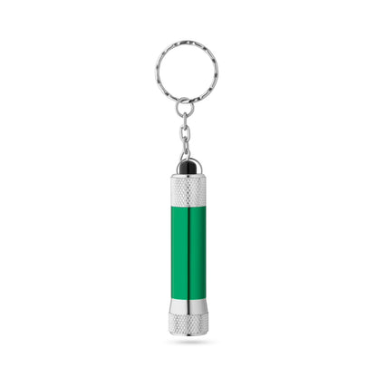 Branded Logo Engraved Aluminium Torch keyring 3-light LED