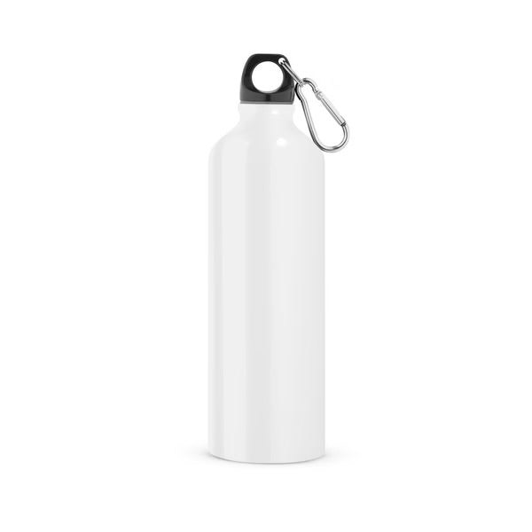 Sports Team Branded Printed 800 ml Aluminium Bottle with Carabiner