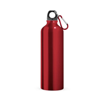 Sports Team Branded Printed 800 ml Aluminium Bottle with Carabiner