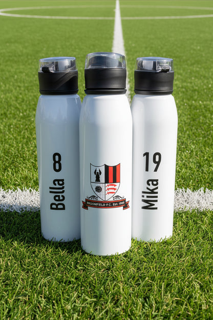 Sports Team Branded Printed 650 ml Aluminium Bottle with Lid