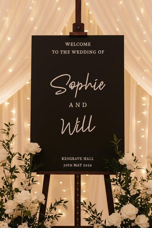 3D Acrylic Wedding Welcome Sign
