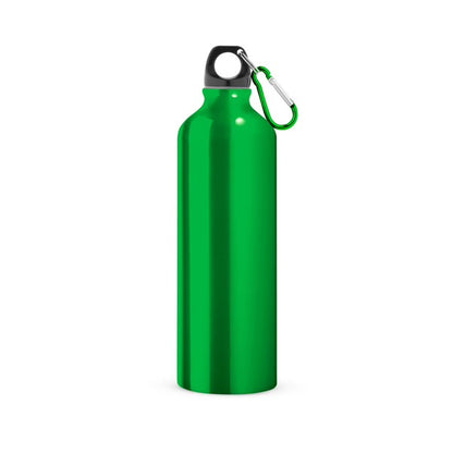 Sports Team Branded Printed 800 ml Aluminium Bottle with Carabiner