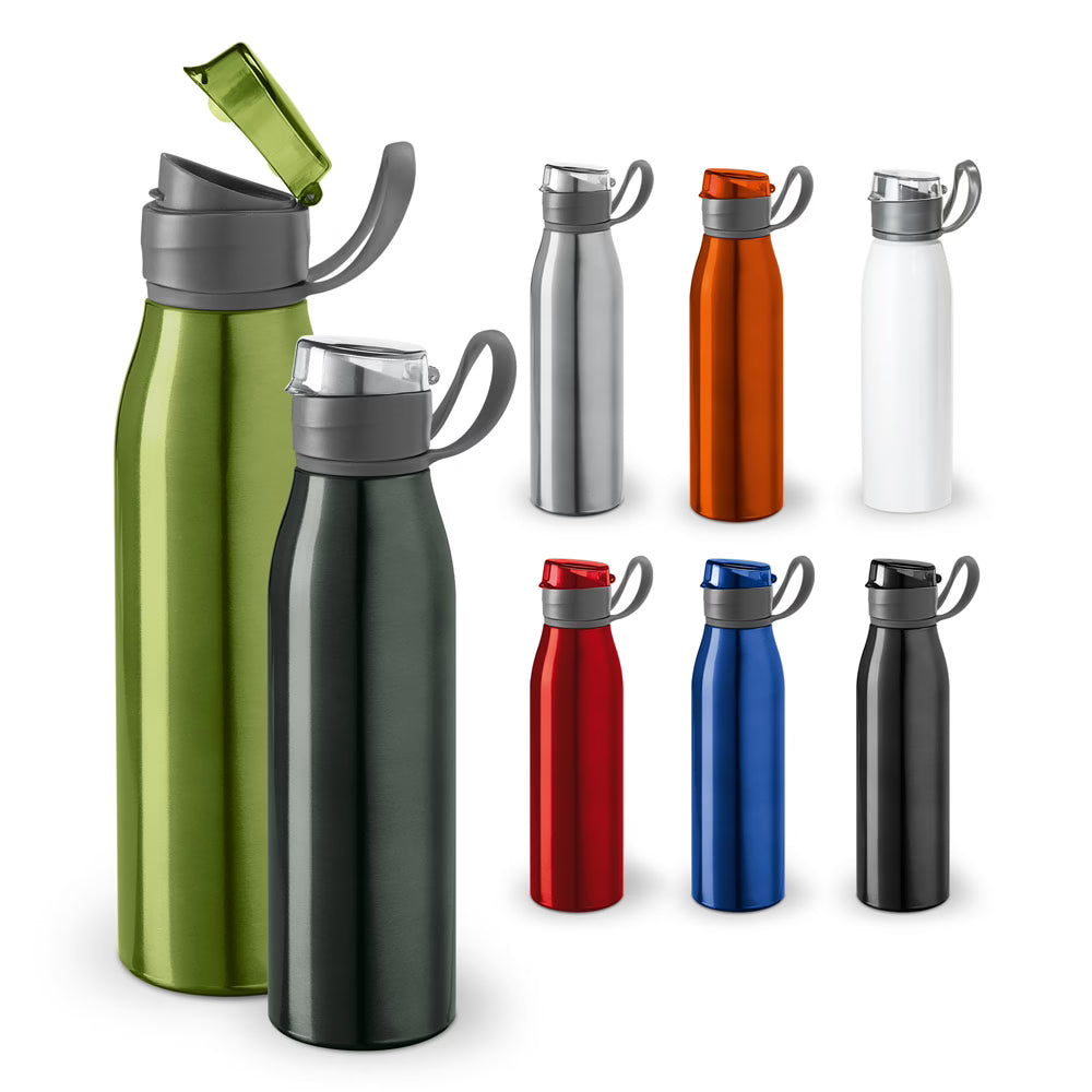 Branded Printed 650 ml Aluminium Bottle with Lid