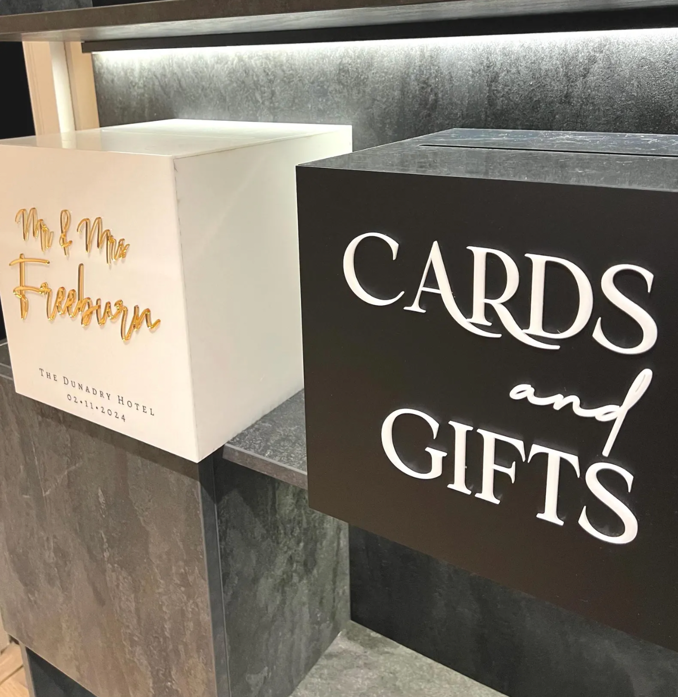 Acrylic Wedding Card Box
