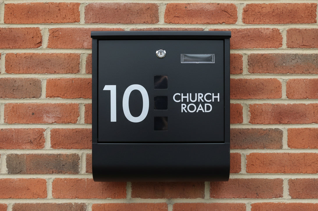 mailbox with home address or office address personalisation