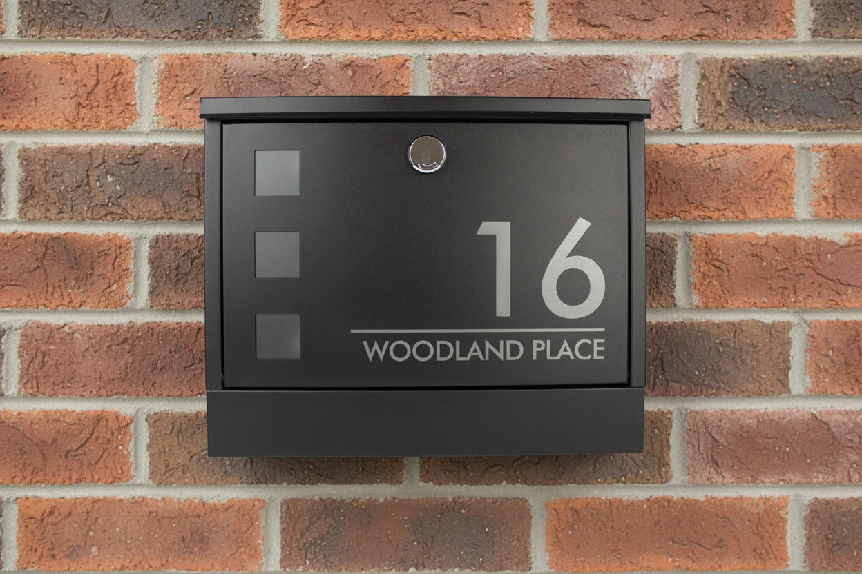 Personalised Engraved Letterbox Design 8 | UK Postbox – SignUp.co.uk