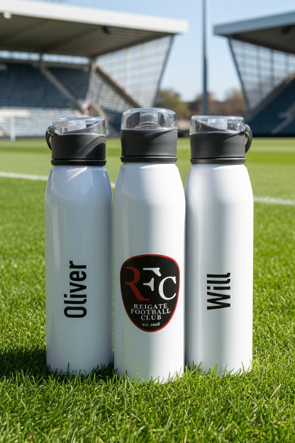 Sports Team Branded Printed 650 ml Aluminium Bottle with Lid