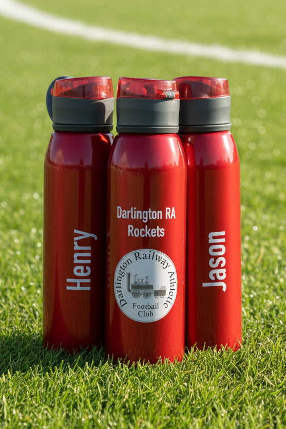 Sports Team Branded Printed 650 ml Aluminium Bottle with Lid