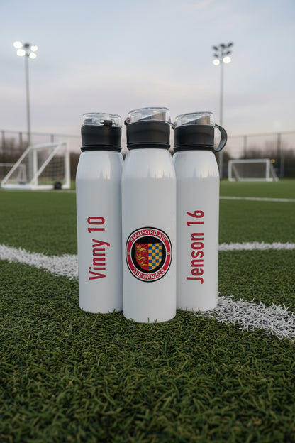 Sports Team Branded Printed 650 ml Aluminium Bottle with Lid