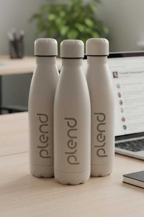 Logo Personalised Double Walled Thermal Water Bottle