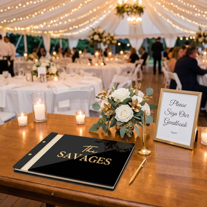 Personalised Acrylic Wedding Guestbook
