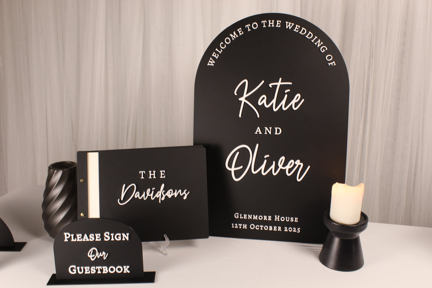 Guestbook & Welcome Sign Package, Pen Included