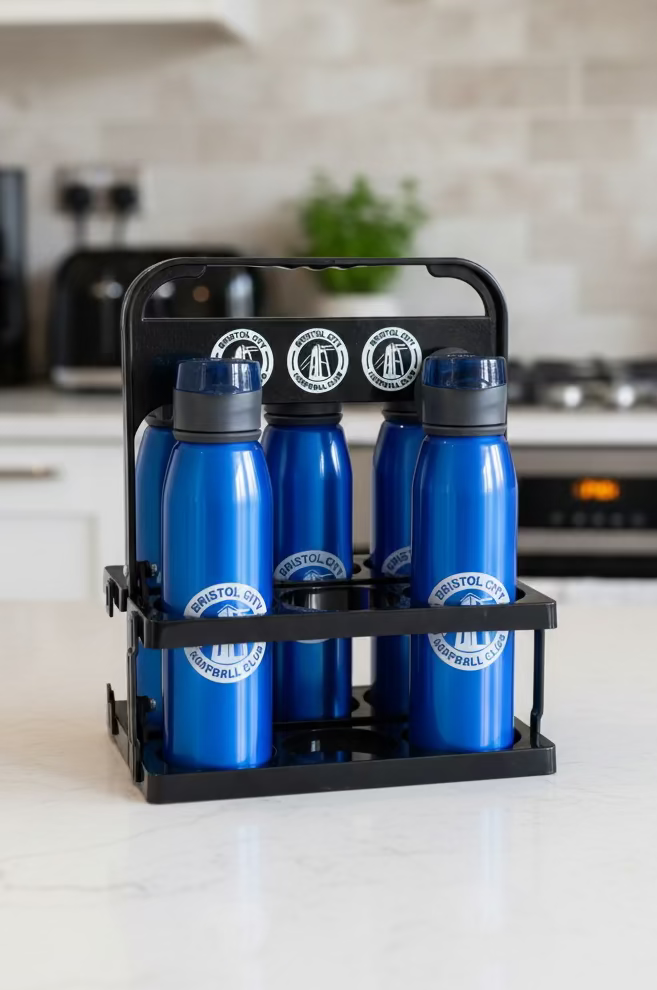 Personalised Branded Foldable Bottle Holder – 6 Bottle Carrier