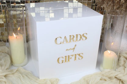 Modern Acrylic Wedding Card Box