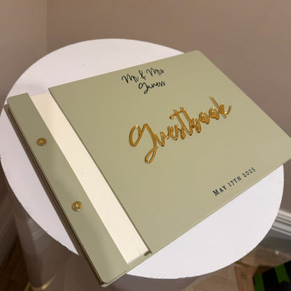 Personalised Acrylic Wedding Guestbook