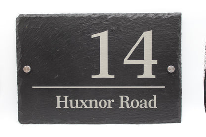Slate Engraved House Sign - Windermere - Custom Slate